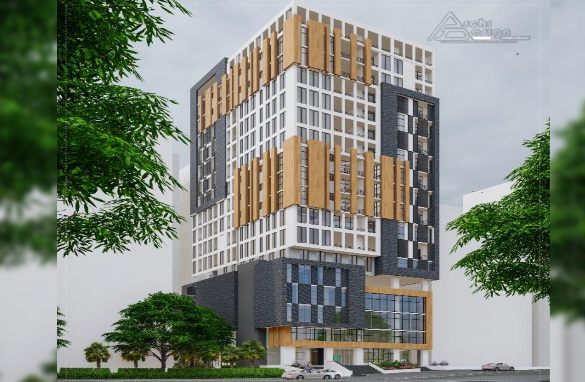 Krismus Commercial Center S.CO 3B+G+15 Mixed use building Project